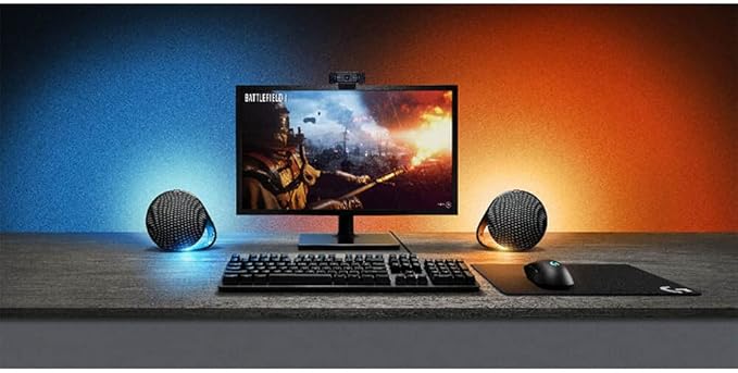 Logitech G560 PC Gaming Speaker System with 7.1 DTS:X Ultra Surround Sound Game Based LIGHTSYNC RGB Two Speakers and Subwoofer Bluetooth USB Immersive Gaming Experience - Black