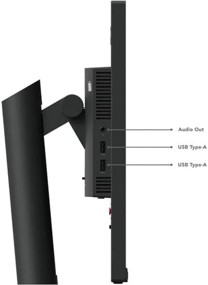 Lenovo ThinkVision T24i-30 24 Full HD IPS Monitor - 1920x1080 HDMI VGA DisplayPort USB Hub Raven Black - for Multi-Monitor Setup 4 Pack