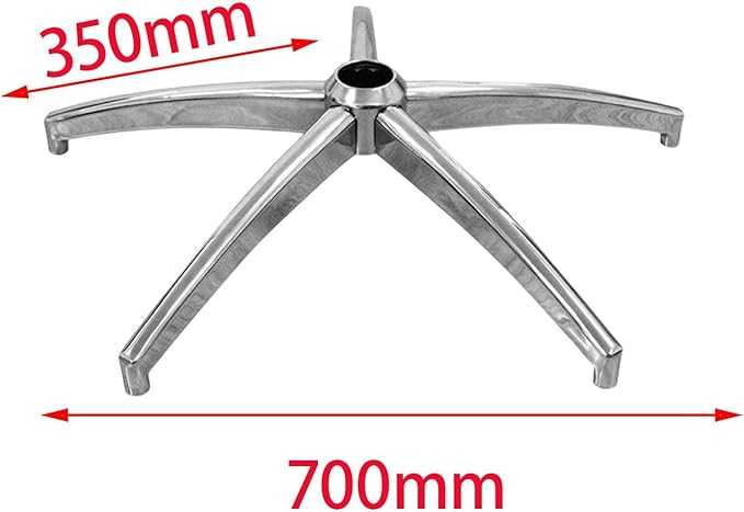 Desk Chair BaseReinforced Replaceable Gaming Chair Bottom Part Iron Chair FootOffice Chair Base Task Chair Gaming Chair Office Home (Style B)