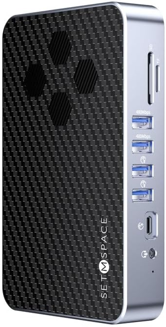 DisplayLink Docking Station with Dual Display 2 HDMI Ports and 1 DisplayPort for Double 4K Display Laptop 15 in 1 Docking Station with 100W PD Charging SD/TF 1 USB-C 6 USB-A Ports 3.5mm Audio