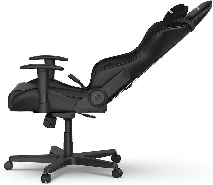 DXRacer Formula L Ergonomic Gaming Chair for Adults Reclining Video Office Computer Chair with Lumbar Support and Headrest Racing Style Height Adjustable (PVC Synthetic Leather Zero)