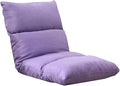 ELEFOCUS Adjustable Floor Video Gaming Chair with 6 Adjustable Positions Japanese Floor Chair with Back Support Chaise Lounge Chairs(Purple)