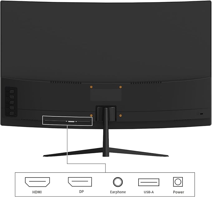 27 Inch Curved Gaming Monitor – QHD 1440P 165Hz Refresh Compueter Monitor 1ms Response DP HDMI VESA Mount 120% sRGB HDR Eye Care Slim Bezel Adjustable Stand