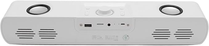 Sanpyl Bluetooth Computer Speakers USB Powered Computer Speakers Bluetoot Computer SoundBar with Alarm Clock FM Radio HiFi Stereo Built in Subwoofer Support USB AUX in PC Gaming