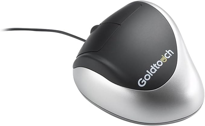 Goldtouch KOV-GTM-L Comfort Mouse (Left-Handed) USB Black Silver