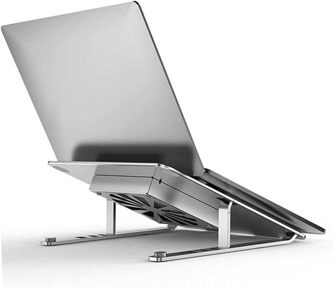 Laptop Cooling Pad with LED Fan Quiet Ventilated Support for Laptops Up to Adjustable Design for Enhanced Heat Dissipation and Ergonomic Comfort