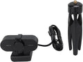Webcam 1440P USB 2.0 Desktop Camera with Built - in Noise Cancelling Microphone Tripod Mounting Protective Cover - Plug and Play Wide Angle Ideal for PC and Laptop