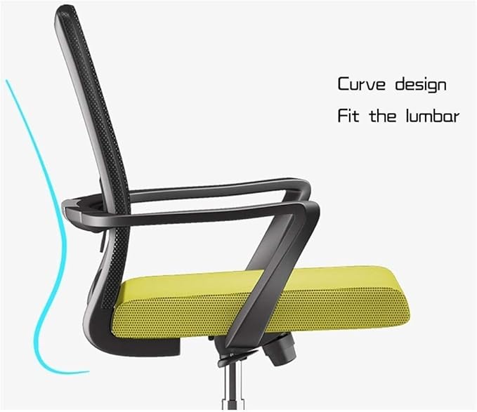 Office Chair Computer Desk and Chair Ergonomic Office Chair High Back Mesh Gaming Chair Lifting Swivel Chair Work Chair Game Chair Chair (Color : Black) Needed