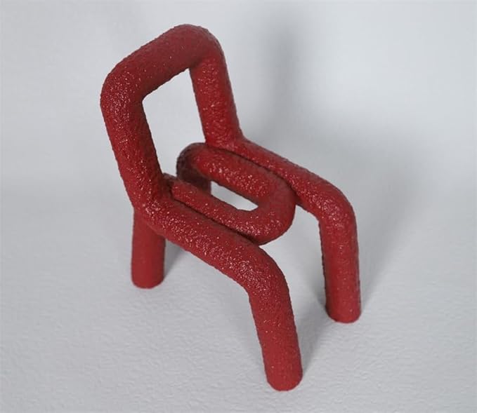 Gaming Chair Personality Chair Dining Chair Shape Decoration Special-Shaped Curved Tube Chair Model Room Table Decoration