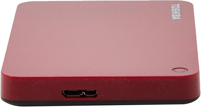 Toshiba Canvio Advance 1TB Portable External Hard Drive USB 3.0 Red - HDTC910XR3AA