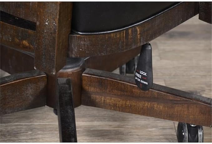 Sunny Designs Doe Valley Caster Poker Game Chair (Tobacco Leaf)