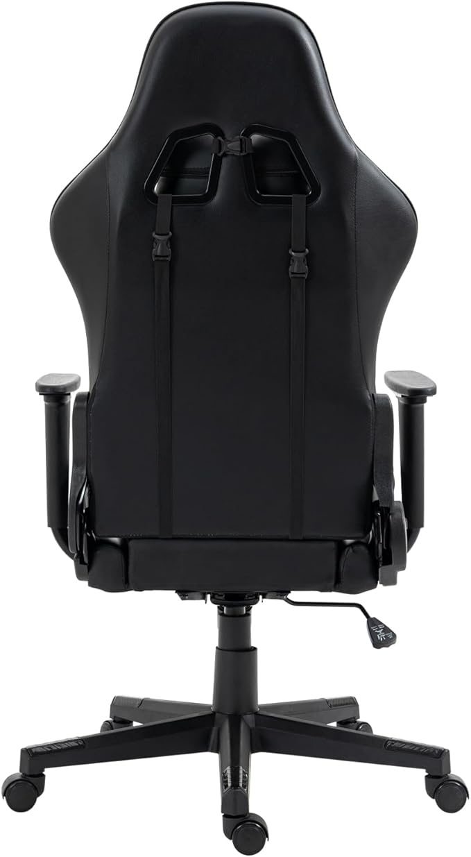 Modern-Depo Gaming Chair with Zodiac Star Sign Sagittarius Astrology Logo Ergonomic Computer Chair with Headrest Lumbar Support Swivel and Recline Black
