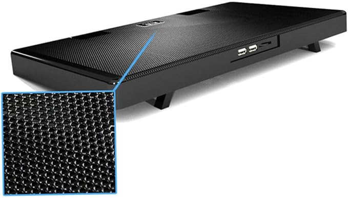 Laptop Cooling Stand 5 Fans USB Powered Cooling Base with Anti-Skid Heatsink Bracket for Notebooks and Laptops Multi-Angle for Gaming and Work Use
