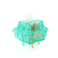 Tecsee Ice Mint Switches for Mechanical Gaming Keyboards PC UPE Linear stem | Standard 68g Gold Spring | Plate Mounted | SMD 5 Pin RGB Switches for Backlit Keyboard (Linear/35PCS)