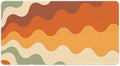 Brown Beige White Wave Mouse Pad Large Desk Mat Extended Keyboard Mouse Pad with Non-Slip Base and Stitched Edge Mouse Mat Desk Pad 30x16 Mouse Pads for Desk Home Office Gaming