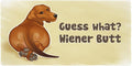 Guess What Wiener Dog Butt Dachshund Funny Large Gaming Mouse Pad Desk Mat with Stitched Edges Non-Slip Base
