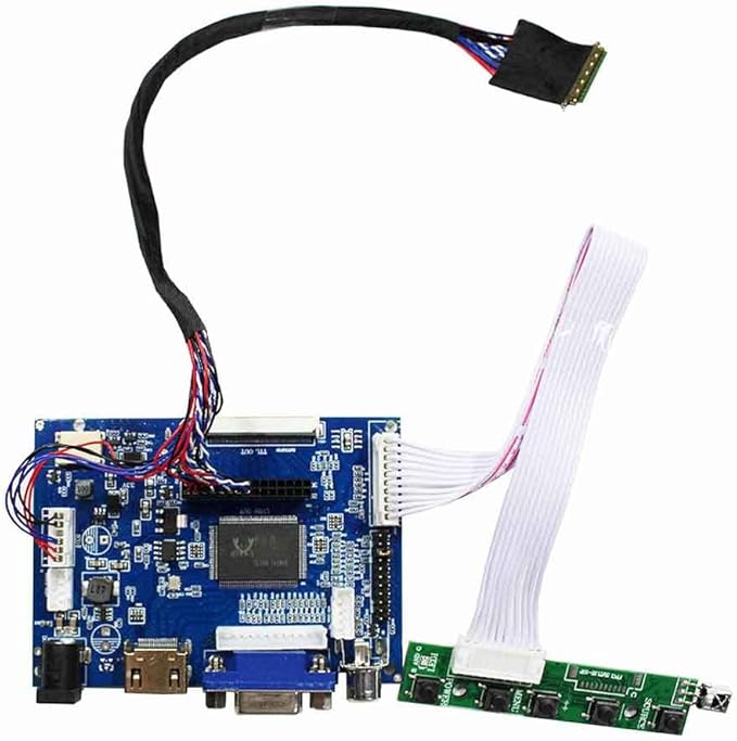 VSDISPLAY VGA 2AV LCD Controller Board Work for 14 15.6'' b140xtn03.1 LP140WH1 BT140XW02 B156XW02 1366x768 LVDS 40Pin WLED Backlight LCD Panel