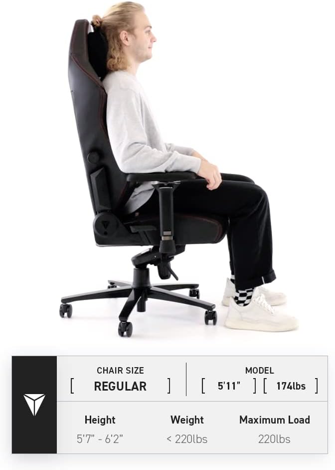 Secretlab Titan Evo Stealth Gaming Chair - Reclining Ergonomic &amp Comfortable Computer Chair with 4D Armrests Magnetic Head Pillow &amp 4-Way Lumbar Support - Black - Leatherette