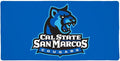 California State University San Marcos Cougars Primary Logo Large Gaming Mouse Pad Desk Mat with Stitched Edges Non-Slip Base for Gamer Home and Office 31.5 x 15.7