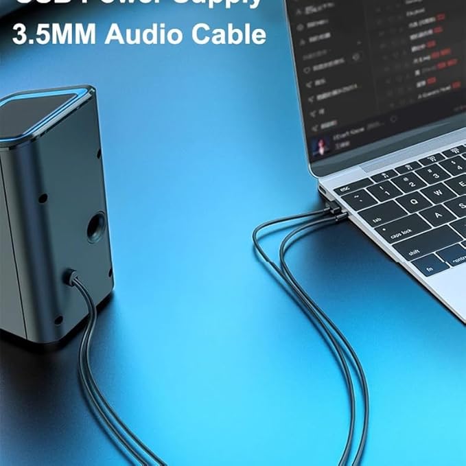 JSEIAJB Speaker Home Theater Sound Speakers Desktop Computer Player Audio for PC Phone Subwoofer Multi-Media(E)