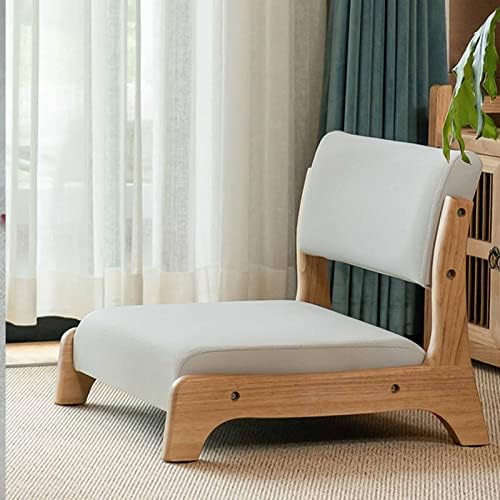 BTZHY Floor Chair Portable Floor Chair Legless Japanese-Style Tatami Chair with Back Support Foldable Meditation Floor Chair Lazy Chair with Bay Window for Living Room Bedroom