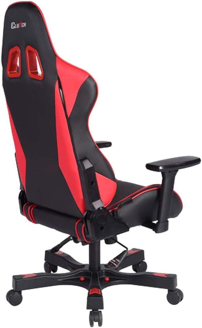 Clutch Chairz Crank Series Gaming Chair - Premium Ergonomic Design Lumbar and Head Support Pillows - Black/Red