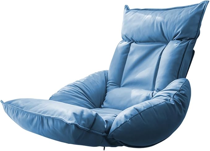 Folding Floor Chair Meditation Chair with Back Support Floor Seat Video Gaming Chairs for Kids Teens Adults Adjustable 5-Position Comfortable Indoor Lounge Chair(/Blue)