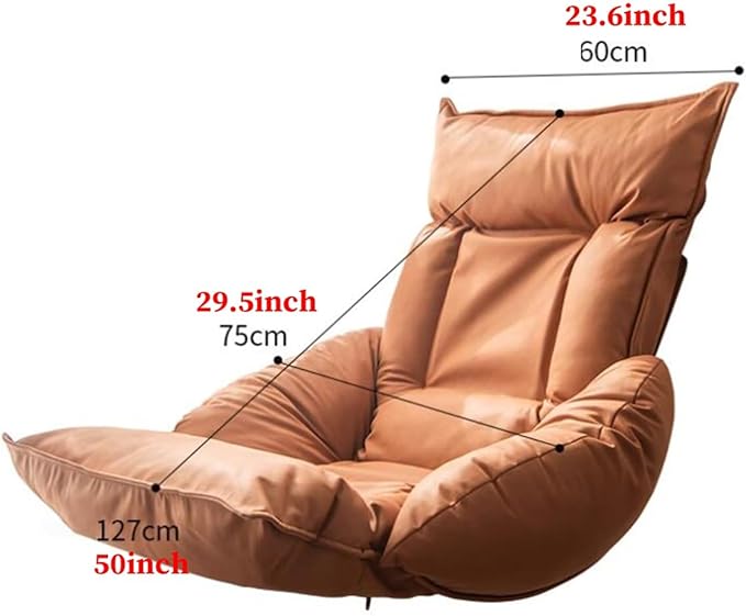 Folding Floor Chair Meditation Chair with Back Support Floor Seat Video Gaming Chairs for Kids Teens Adults Adjustable 5-Position Comfortable Indoor Lounge Chair(/Blue)