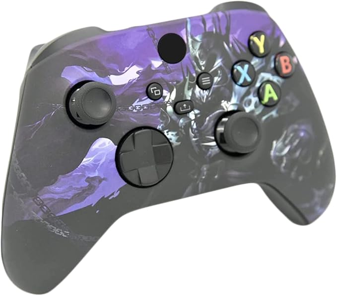 Hand Airbrushed Fade Custom Controller Compatible with Xbox Series X/S &amp Xbox One (Series X/S Purple Knight)
