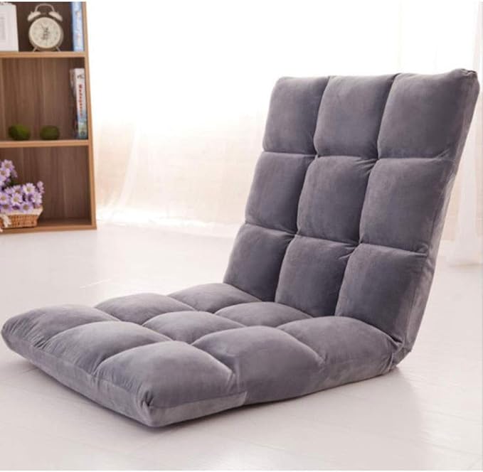 Adjustable Backrest Floor Sofa Chair Seat Cushion for Meditation Reading Watching Video-Gaming - Folding Bed Backrest Chair Recliner