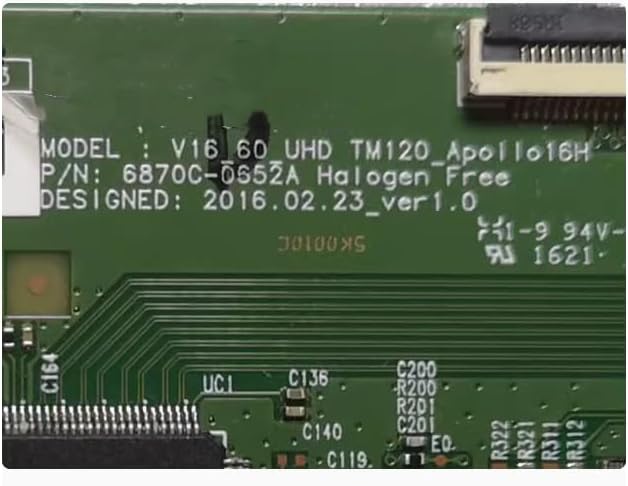 Logic Board 6870C-0652A V16_60_UHD TM120 6870C-0652A ( Applicable 60 inches ) 4K
