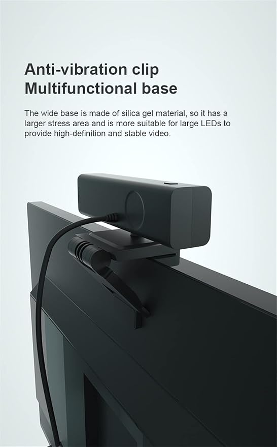 Webcam 1080p Cover Auto Web Camera with Microphone for Computer Video Calling