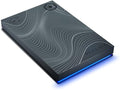 Seagate Beskar Ingot Special Edition FireCuda 2TB Officially-Licensed External Hard Drive HDD - 2.5 Inch USB 3.2 Gen 1 customizable LED RGB lighting with Rescue Services (STKL2000403)