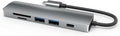 6 in 1 USB C Hub Type C to HDMI + 2X USB3.0 + PD + TF + SD Adapter