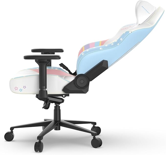 DXRacer Craft L Video Gaming Chair for Adults Ergonomic Office Reclining Computer Chair with Magnetic Head Pillow and Lumbar Support Racing Style Height Adjustable (EPU Leatherette Bananya Cat)