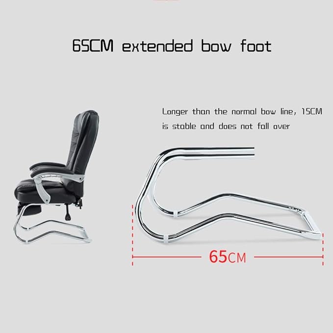 High Back PU Leather Gaming Desk Chair with Footrest Bow Foot Reclining Ergonomic Racing Office Chair Bearing Capacity: 330 Lbs