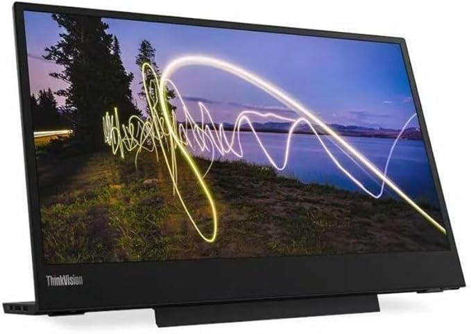 Lenovo ThinkVision M15 16 Class Full HD LED Monitor - 16:9 - Raven Black - 15.6 Viewable - in-Plane Switching (IPS) Technology - WLED Backlight - 1920 x 1080-16.7 Million Colors - 250 Nit - 6 ms -