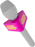 Custom Microphone Logo Box Compatible with RE50/B mic Personalize Omnidirectional Dynamic Microphone Flag (Pink Triangle)