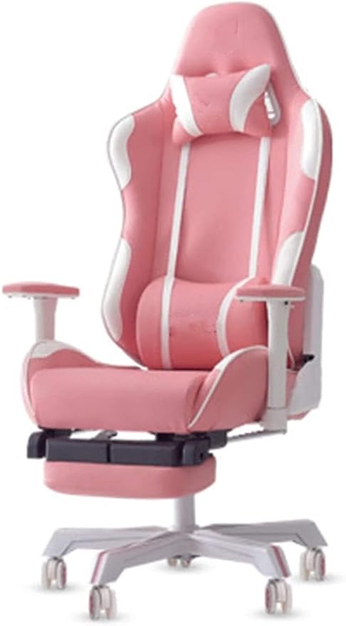 Office Chair Reclining Office Chair Gaming Chair Gaming Chair Space Capsule Computer Chair High Back Swivel Chair Chair (Color : Pink 1 (Without footrest) Size : One Size) Needed