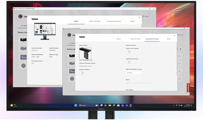 Lenovo ThinkVision T32UD-40 32 Class 4K UHD LED Monitor - 16:9 - Eclipse Black