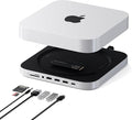 Satechi Mac mini Hub &amp Stand with SSD Enclosure for NVME/SATA M.2 Mac mini Dock with USB C 10Gbps 3 USB A 5/10Gbps 2.0 Audio Jack for Mac Studio Mac mini M2/M1 (Not Compatible with M4) - Silv