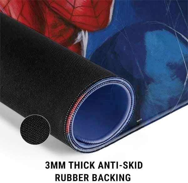 Skinit Large Gaming Mouse Pad - Officially Licensed World of Webs Design with Stitched Edges Waterproof Non-Slip Rubber Base Desk Mat for Keyboard &amp Mouse 31.5 x 11.8 inches