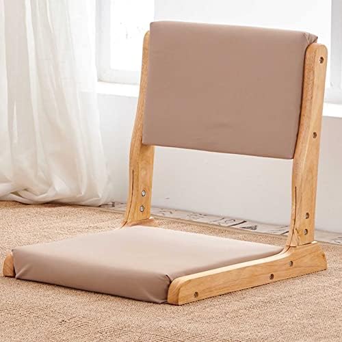 BTZHY Floor Chair Portable Floor Chair with Backrest Folding Wooden Floor Chair Japanese Legless Tatami Seating Chair for Home Office