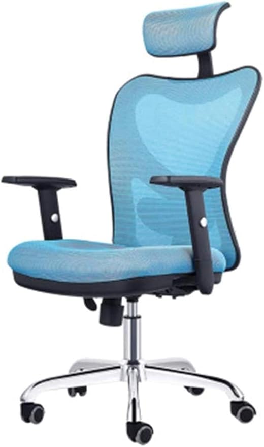 Gaming Chair for Home Armchair Game Chairs Office ArmchairsLift Swivel Chair Ergonomic Mesh Chair Seat Stool Chair (Color:Blue)