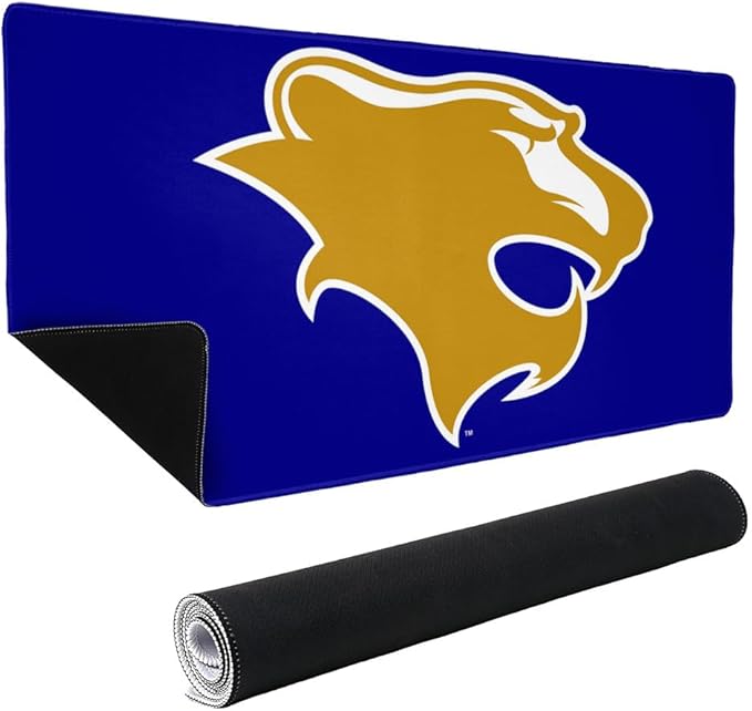 Georgian Court University Lions Primary Logo Large Gaming Mouse Pad Desk Mat with Stitched Edges Non-Slip Base for Gamer Home and Office 31.5 x 15.7