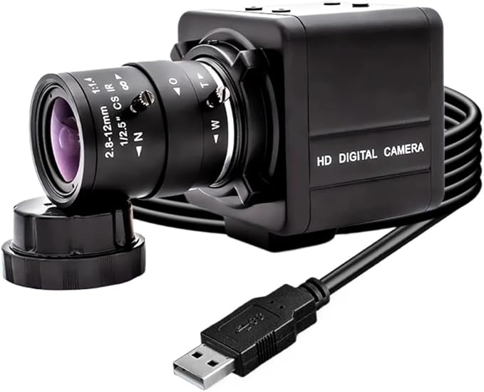 1080P 90FPS Global Shotter USB Camera High Frame AR0234 Industrial Metal Box Manual Zoom Lens Blur Mini Webcam
