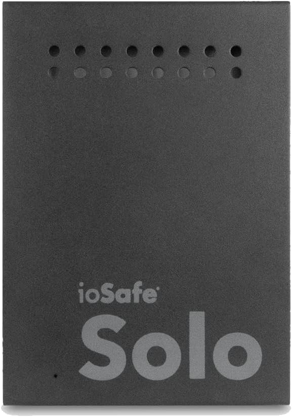 ioSafe Solo G3 3TB Black Fireproof/Waterproof External Storage USB 3.0 2-Year DRS