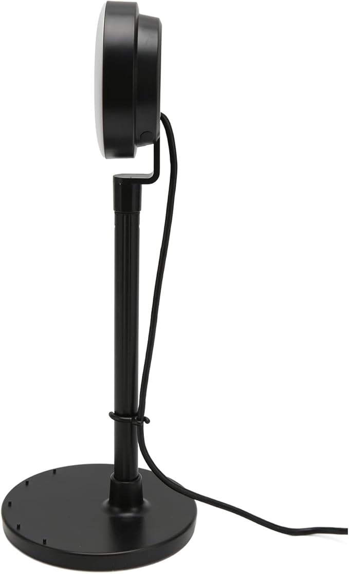 Phone Stand HD Webcam with Adjustable Light Built In Microphone USB HD 1080P Autofocus Web Cam with Retractable Pole for Online Classes Live Streaming(Black)