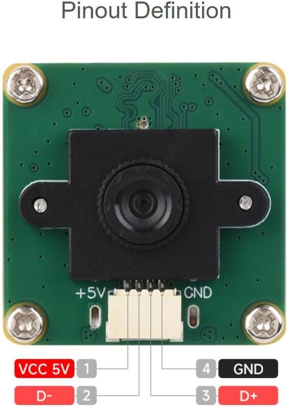 OV9281 1MP Mono USB Camera (A) 120° FOV Supports 120FPS High Frame Rate Recording Global Shutter for Clearer Imaging (OV9281 1MP USB Camera (A))