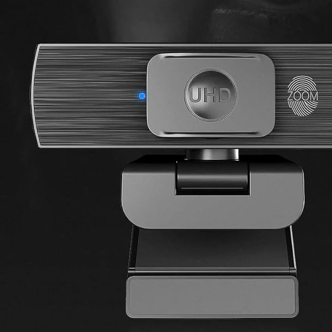 Webcam 4k with Microphone Web Cam for PC Computer Laptop Stream Video with Cover